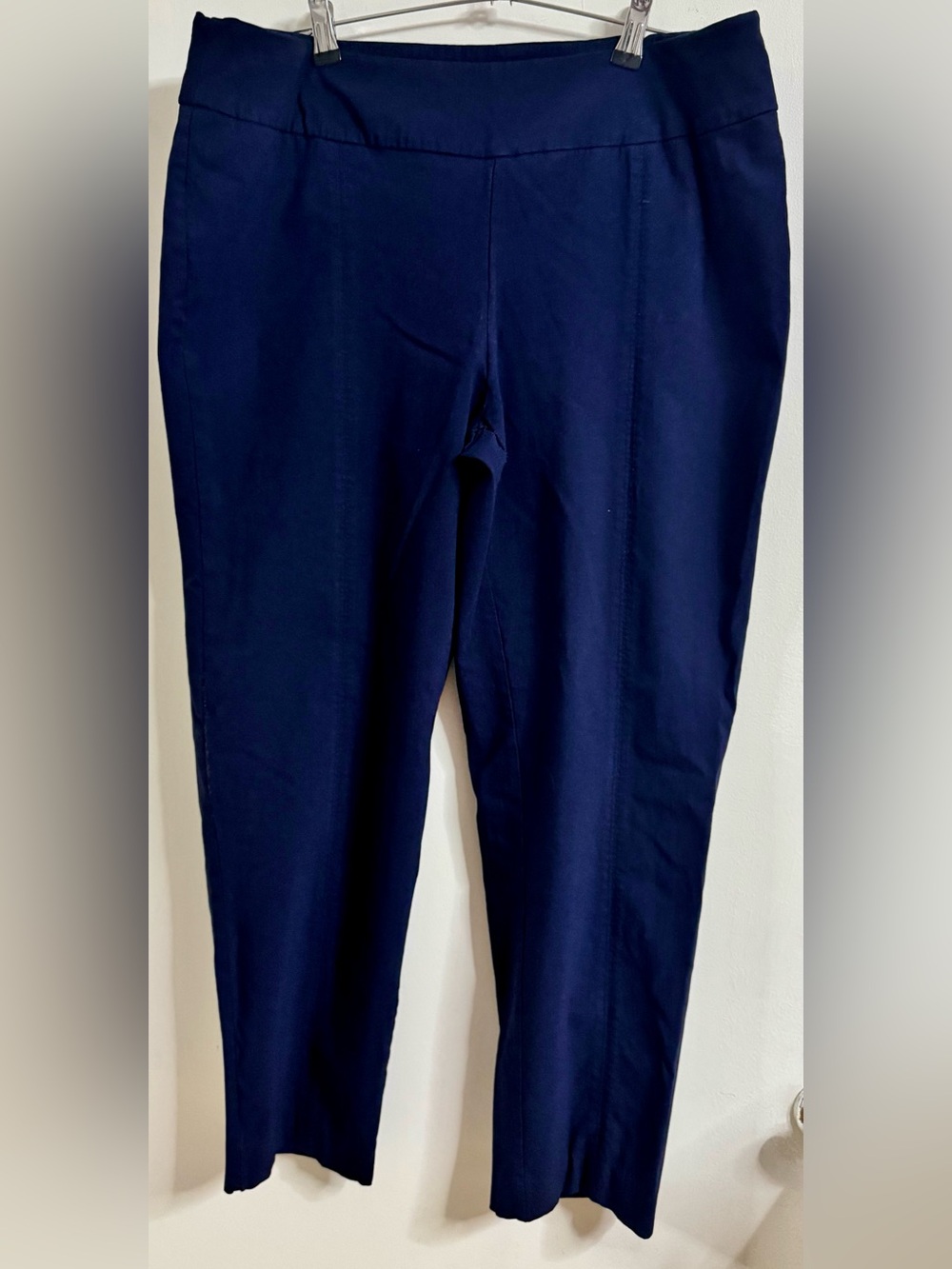 Zac & Rachel Navy Blue Slim Ponte Pants